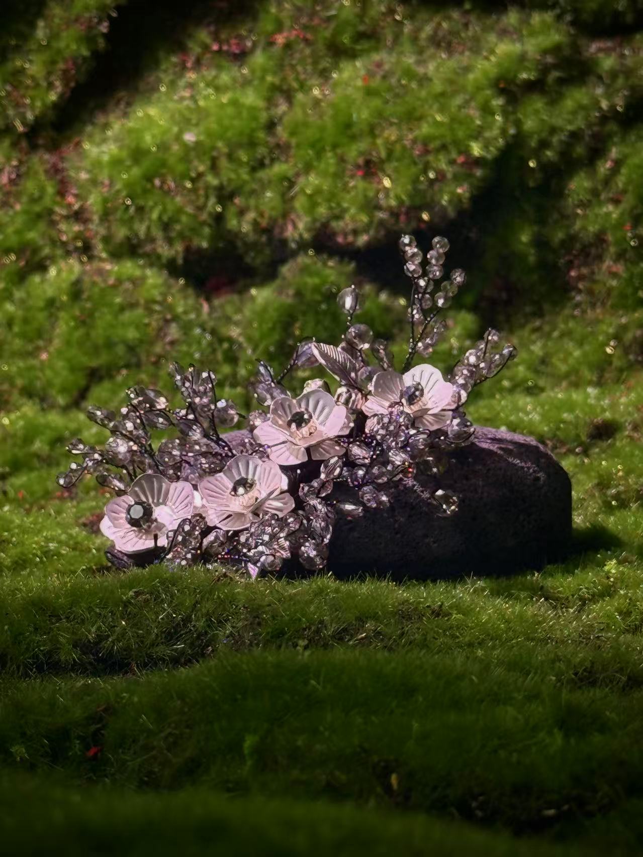 Slivermoon Blossom Hairclip