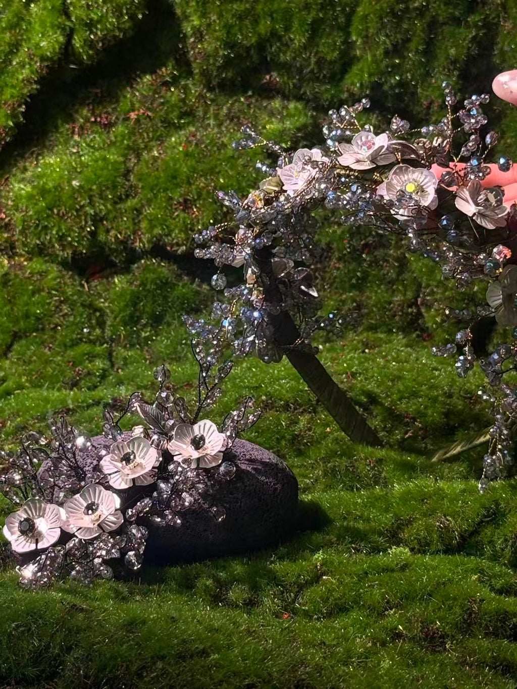 Sliver Moon Blossom Headband